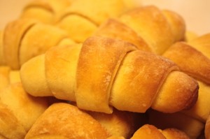 homemade crescent yeast rolls